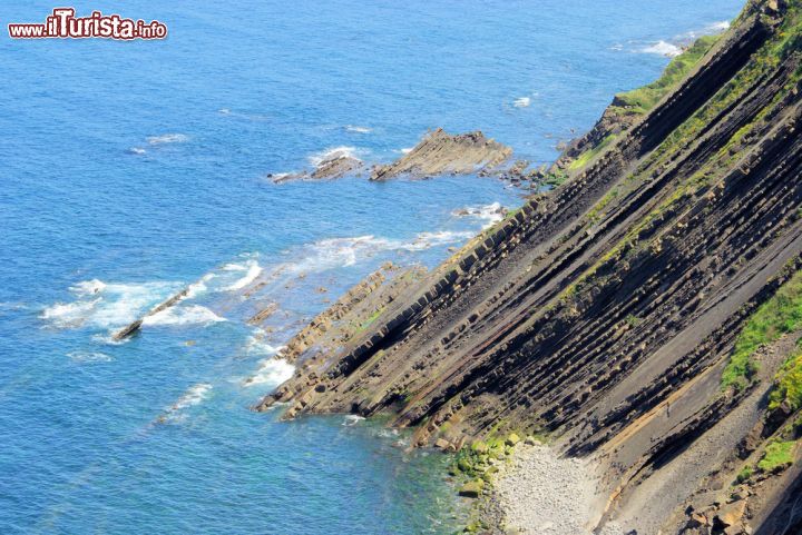 Immagine Le rocce stratificate della Costa Vasca, dintorni di Deba, Spagna