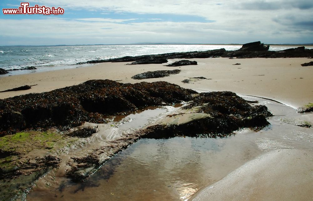 Immagine Il litorale di Dornoch fotografato con la bassa marea, Scozia. 