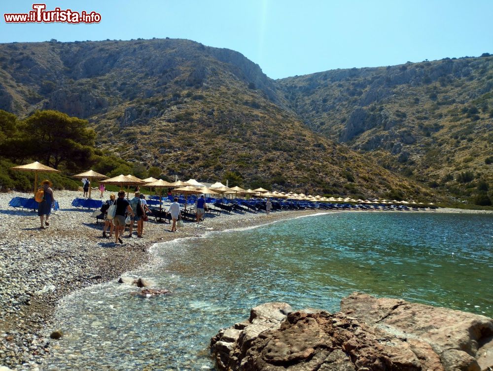 Immagine La spiaggia di Agios Nikolas è considerata una delle più belle dell'isola di Hydra, in Grecia.