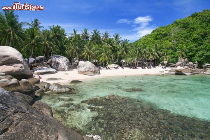 Immagine Una spiaggia deserta ideale per snorkeling a Koh Tao, Thailandia. Koh Tao è la meta prediletta per chi ama praticare immersioni subacquee, snorkeling e sport acquatici - © Andrzej Rostek / Shutterstock.com