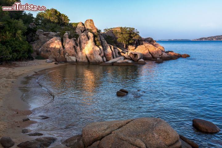 Immagine Spiaggia nei pressi di Tanca Manna a Cannigione, Sardegna. Un suggestivo tratto di costa nelle vicinanze del complesso turistico Tanca Manna, una bella struttura che sorge nella cornice del golfo di Arzachena a due passi dalle spiagge famose della Costa Smeralda - © Philip Bird LRPS CPAGB / Shutterstock.com