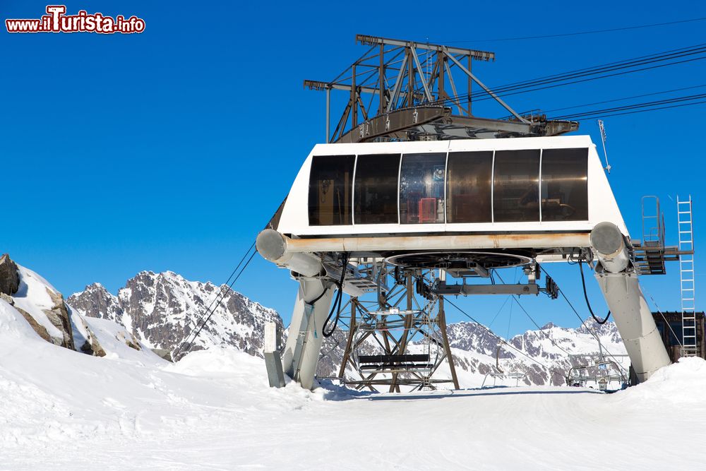 Immagine Stazione dello skilift alle Alpette nel comprensorio sciistico di Vaujany e Oz en Oisans, Francia.