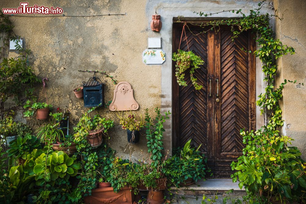 Immagine Strada e angoli della città medievale di Lucignano, Arezzo, Italia. Questa perla della Valdichiana possiede un importante patrimonio artistico, paesaggistico e enogastronomico.