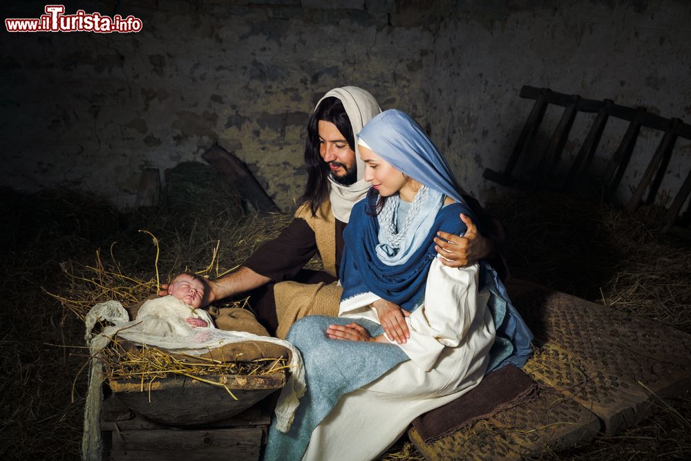 Immagine Sutera, Sicilia, una scena del Presepe Vivente cittadino