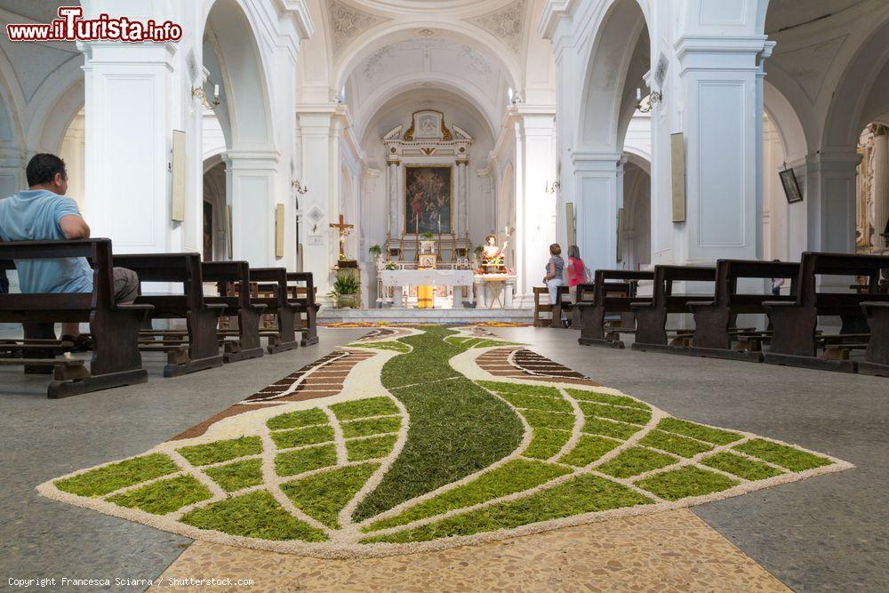 Immagine Tappeto floreale nella chiesa principale di Cusano Mutri, provincia di Benevento - © Francesca Sciarra / Shutterstock.com
