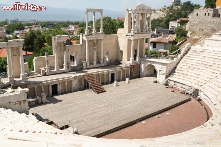 Immagine Il palcoscenico del Teatro romano di Plovdiv in Bulgaria