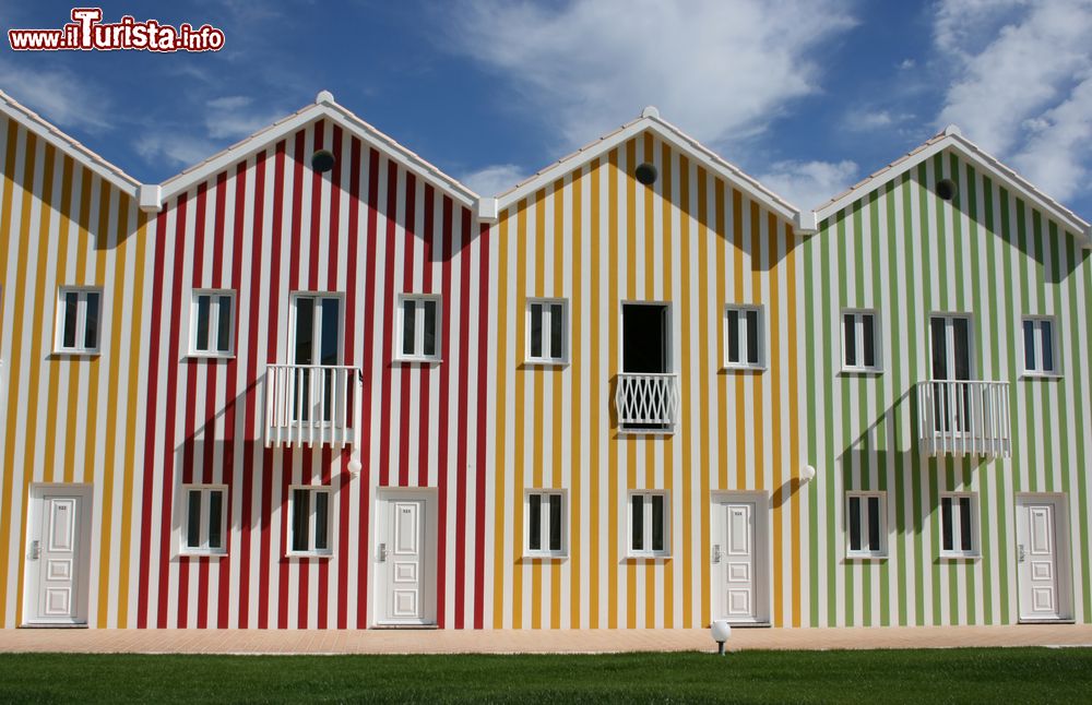 Immagine Tipiche case colorate nella città di Vlissingen, Olanda.