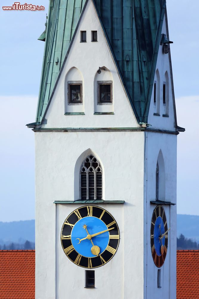 Immagine Torre dell'orologio nell'antica città di Kempten, Germania.