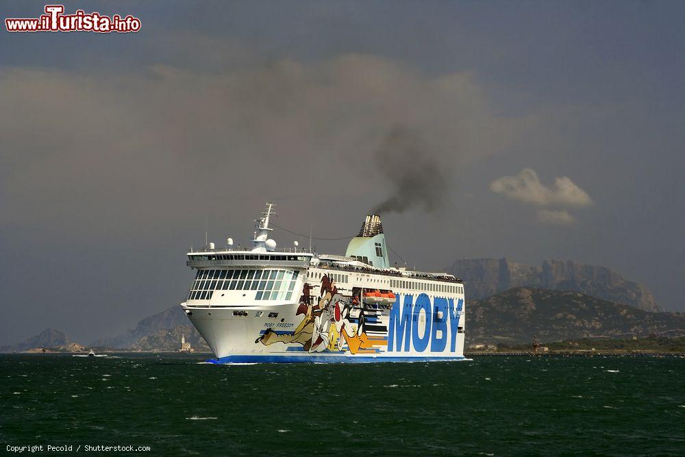 Immagine Traghetto all'ingresso del porto di Olbia in Sardegna - © Pecold / Shutterstock.com