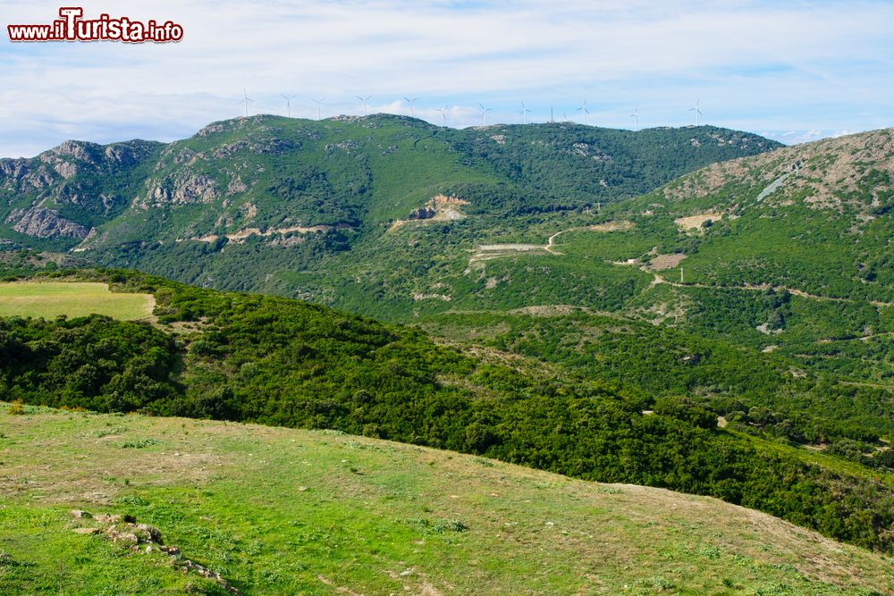 Immagine Un bel paesaggio naturale di Cap Corse nei pressi di Rogliano, Corsica. Cap Corse è una penisola di rara bellezza che si prolunga nel cuore del Tirreno con i profumi e i colori della macchia mediterranea.