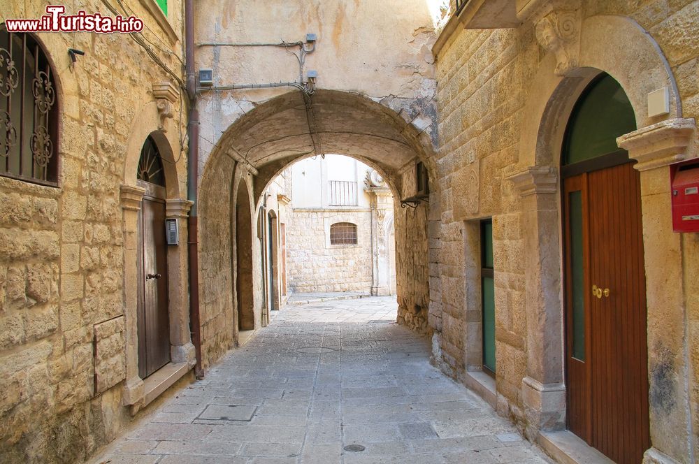 Immagine Un caratteristico vicolo del borgo antico di Molfetta, Puglia.