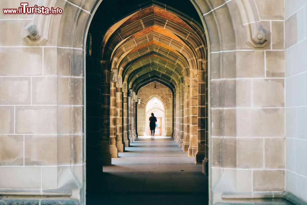 Immagine Un corridorio dell'università di Melbourne, Australia.