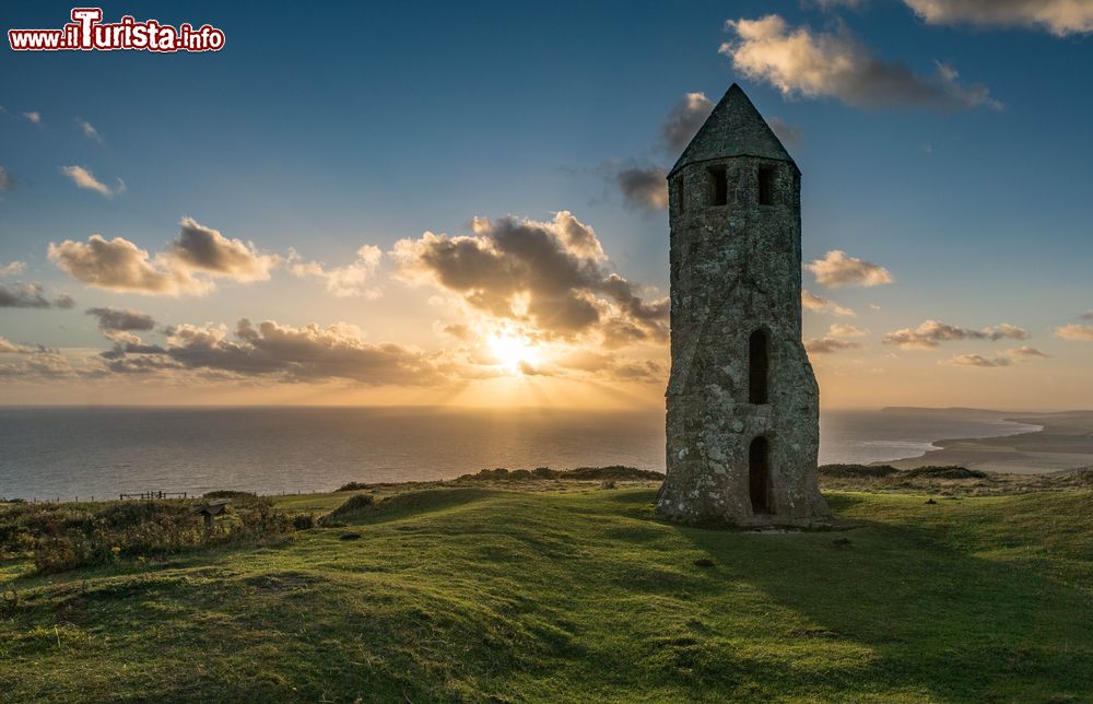 Immagine Un faro sull'Isola di Wight in Inghilterra