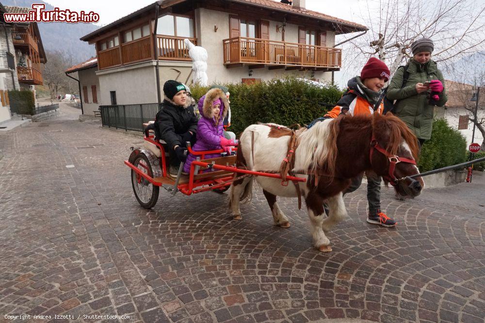 Immagine Un giro in carrozza per i bambini durante Natale, Rango, Trentino Alto Adige - © Andrea Izzotti / Shutterstock.com