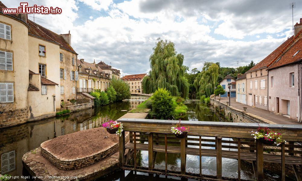 Immagine Un grazioso scorcio del fiume Bourbince a Paray-le-Monial, Borgogna (Francia) - © Nigel Jarvis / Shutterstock.com