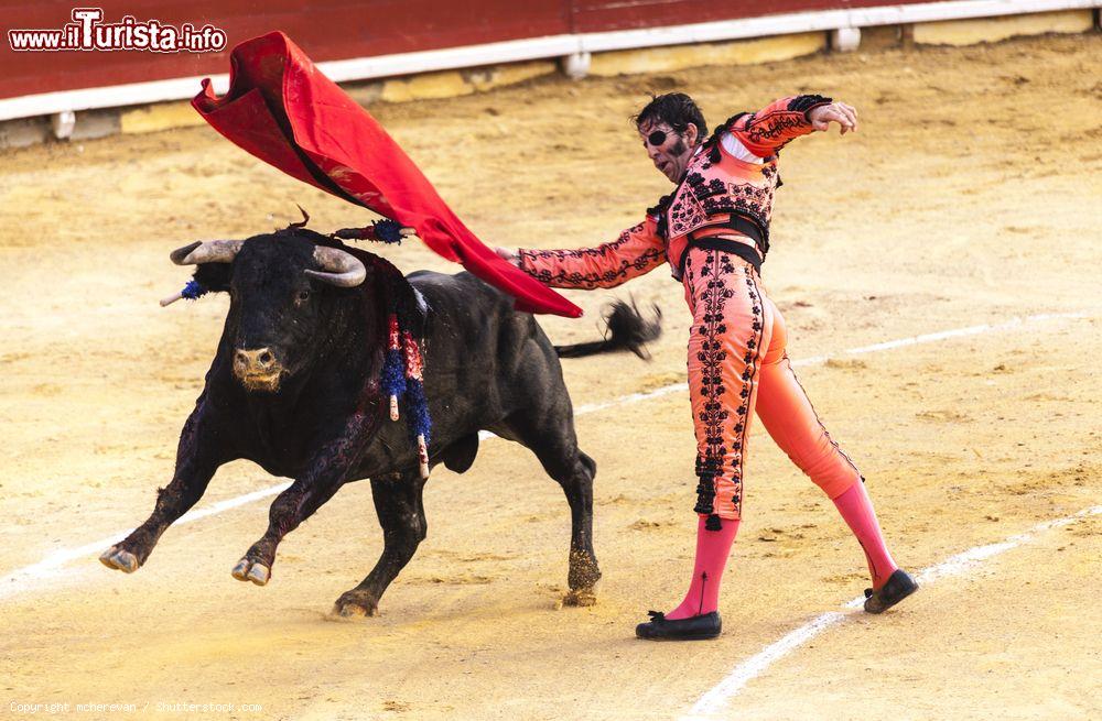 Immagine Un momento della corrida spagnola nell'arena di Vinaros, Spagna - © mcherevan / Shutterstock.com