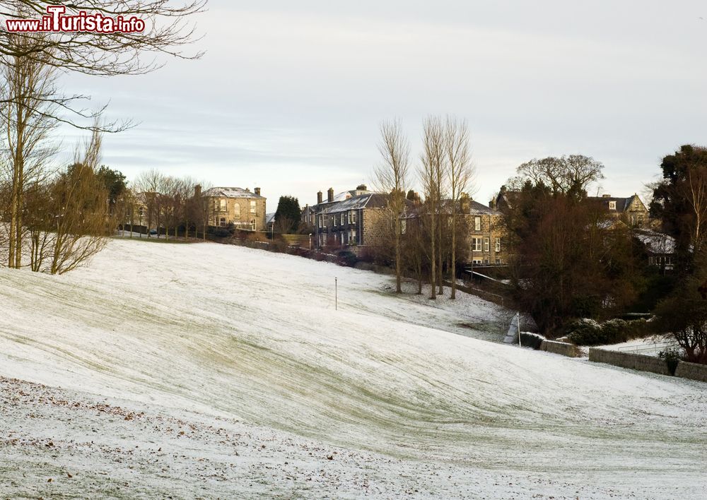 Immagine Un parco di Dunfermline in inverno, Scozia, UK. La cittadina è situata su un rilievo a 5 km dalle rive del Firth of Forth.