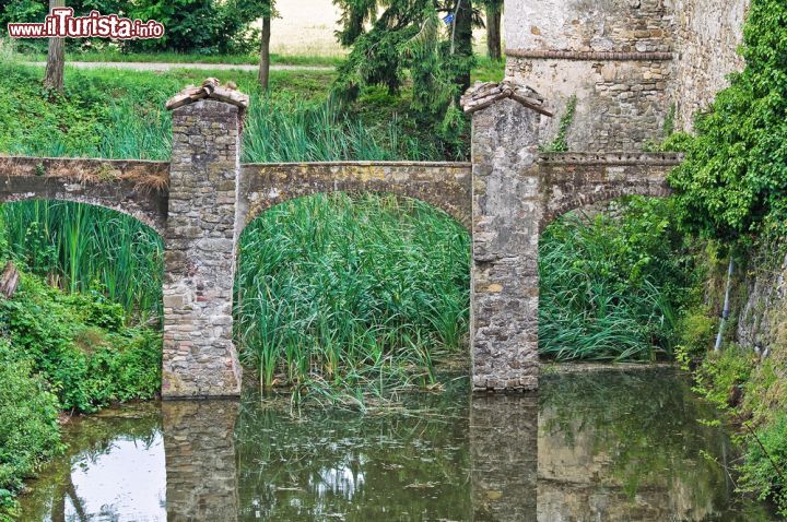 Immagine Un particolare del fossato del Castello di Lisignano a Gazzola - © Mi.Ti. / Shutterstock.com