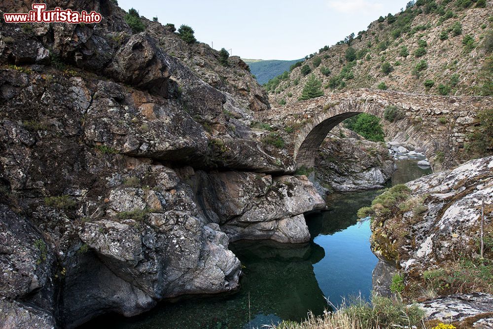 Immagine Un particolare del vecchio ponte di Asco, costruito dai genovesi  - © Roberto Cornacchia / www.robertocornacchia.com