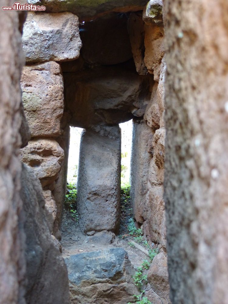 Immagine Un particolare interno del Nuraghe Arrubiu vicino a Orroli in Sardegna