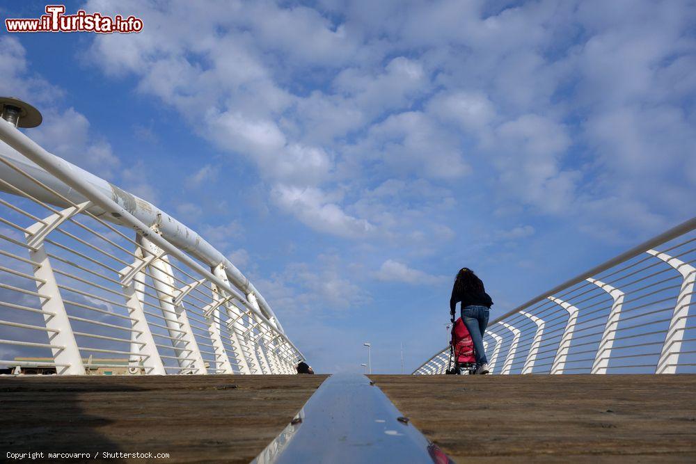 Immagine Un ponte moderno sulla spiaggia di Ladispoli nel Lazio - © marcovarro / Shutterstock.com