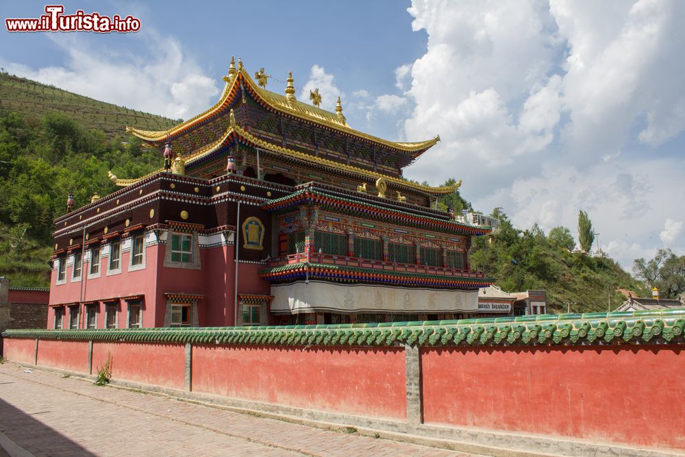 Immagine Un tempio ben concservato a Xining, Repubblica Popolare, Cinese