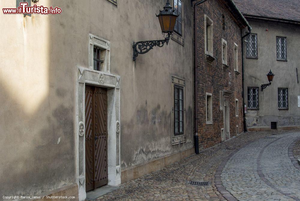 Immagine Un vicoletto con pavimentazione a ciottoli nel centro storico di Tarnow, Polonia - © Maria_Janus / Shutterstock.com