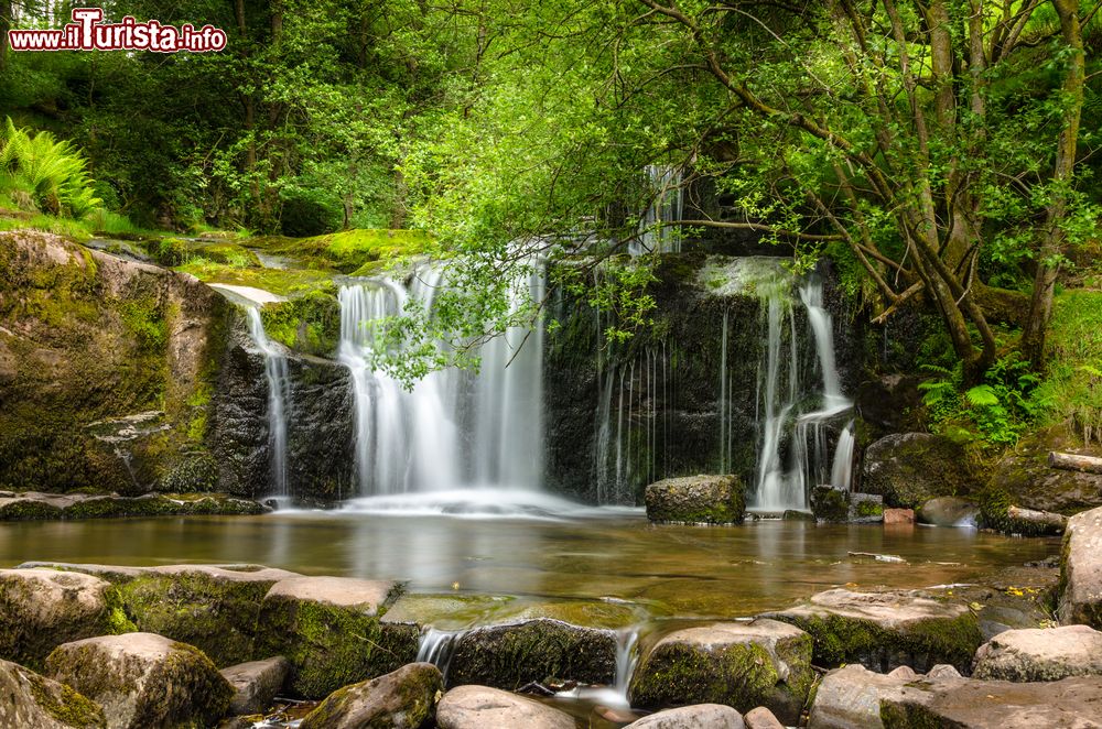 Immagine Una bella cascata nel Brecon Beacons National Park: siamo vicino a Abergavenny, nel Galles
