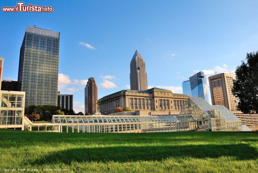 Immagine Una bella veduta della città di Cleveland, Ohio, dal Willard Park, stato dell'Ohio (USA) - © Nigar Alizada / Shutterstock.com