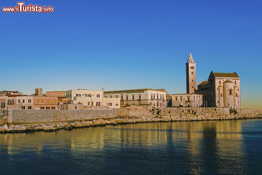 Immagine Una bella veduta della cittadina di Trani, Puglia, affacciata sul mare Adriatico.