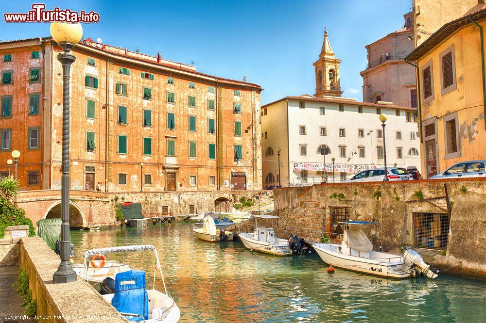 Immagine Una bella veduta di Venezia Nuova a Livorno, Toscana. Rappresenta il vero centro storico della città - © Jeroen Fortgens / Shutterstock.com