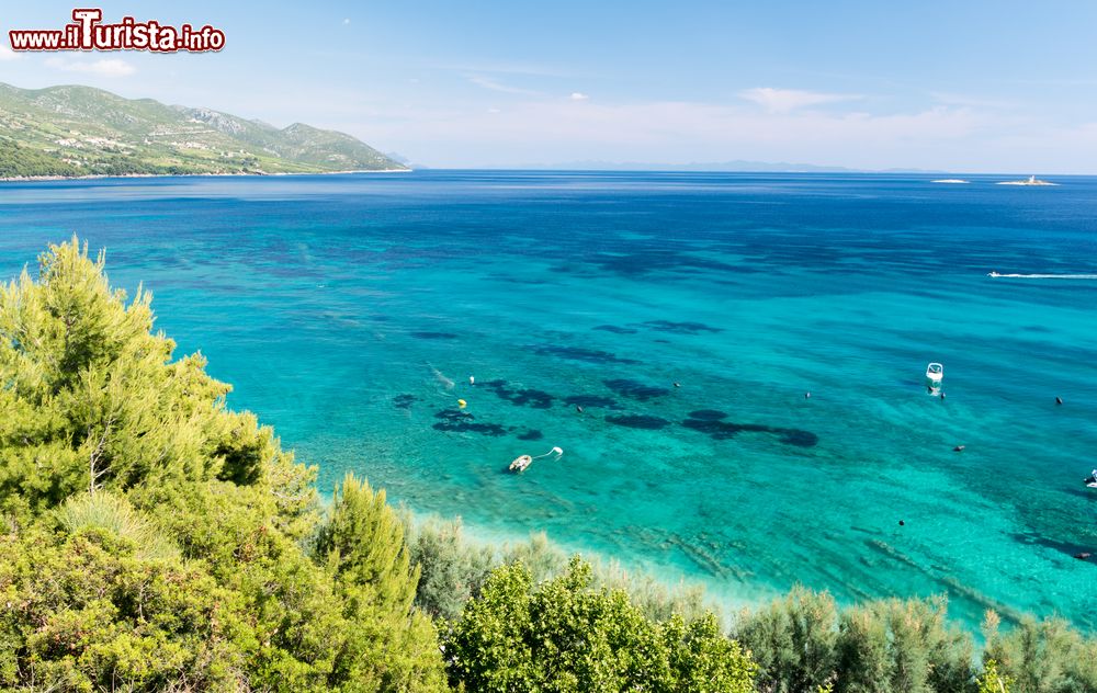 Immagine Una bella veduta sul Mare Adriatico a Orebic, penisola di Peljesac (Croazia).