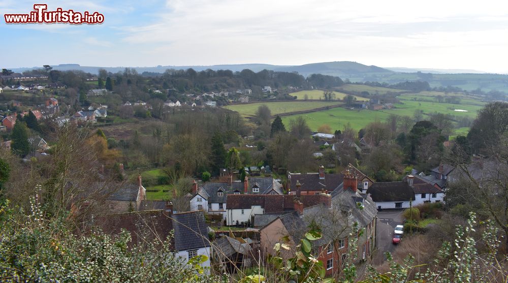 Immagine Una bella veduta sulla cittadina di Shaftesbury dalla Collina d'Oro, Dorset, Inghilterra.