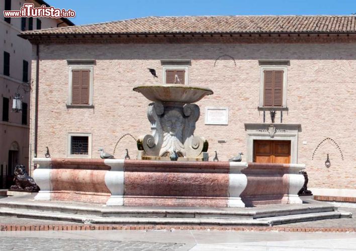 Immagine Una fontana di fronte a Palazzo Baviera a Senigallia (Marche)