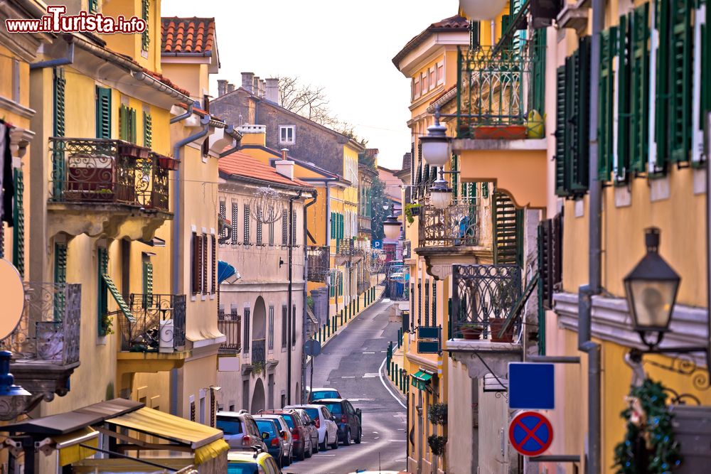 Immagine Una foto del centro storico di Volosko (Croazia) paesino nei pressi di Opatija affacciato sul Golfo del Quarnero.