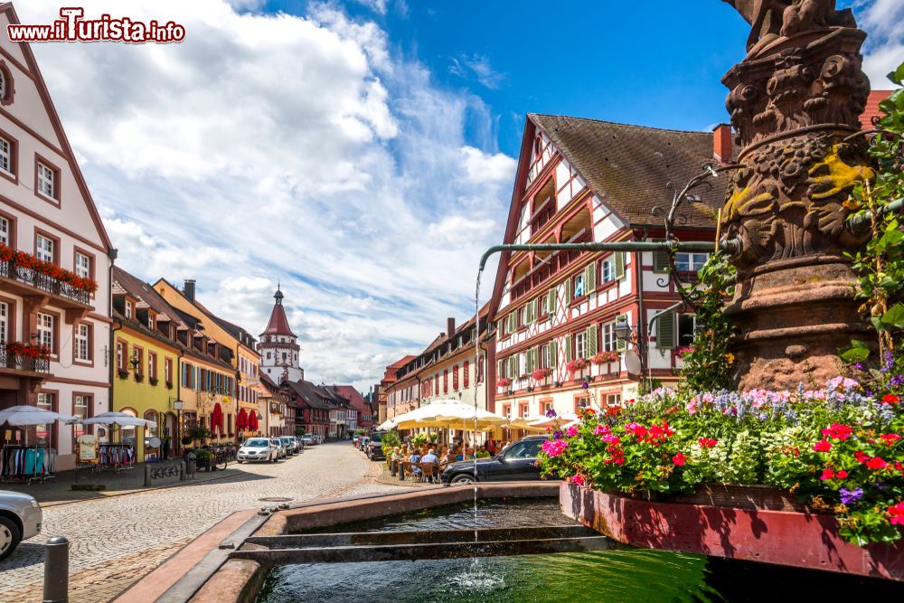 Immagine Una piazza nel centro storico di Gengenbach, cittadina del Baden-Wurttemberg in Germania