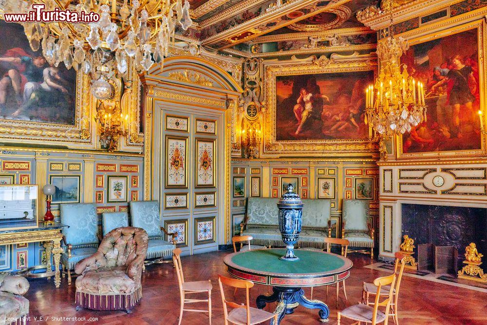 Immagine Una sala del castello di Fontainebleau (Francia): il salone Luigi XIII° con gli arredi dell'epoca - © V_E / Shutterstock.com
