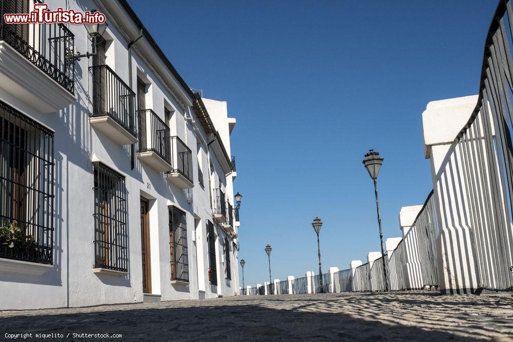 Immagine Una singolare veduta dei balconi e delle case su Adarve Street a Priego de Cordoba, Spagna - © miquelito / Shutterstock.com