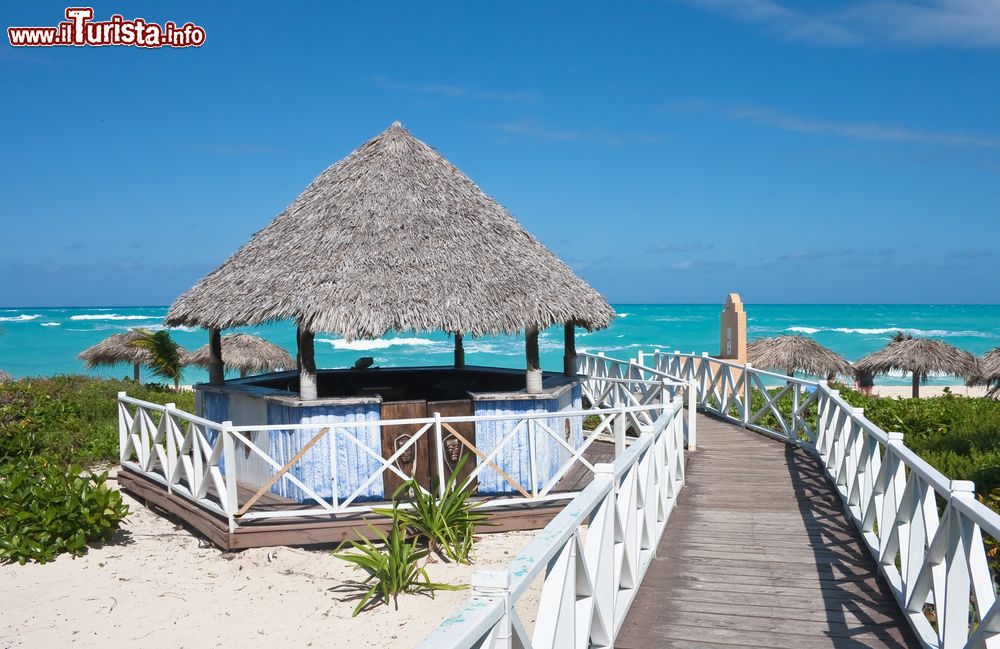 Immagine Una spiaggia attrezzata sull'isola di Cayo Guillermo a Cuba