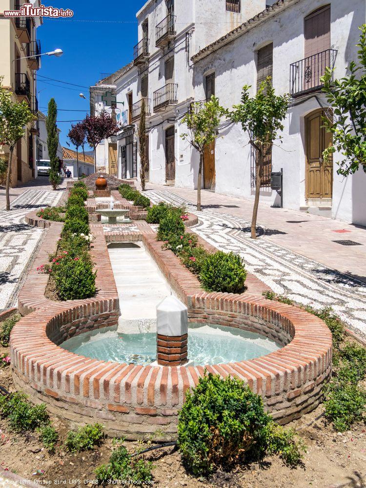 Immagine Una strada del centro storico con una bella fontana a Estepona, Spagna - © Philip Bird LRPS CPAGB / Shutterstock.com
