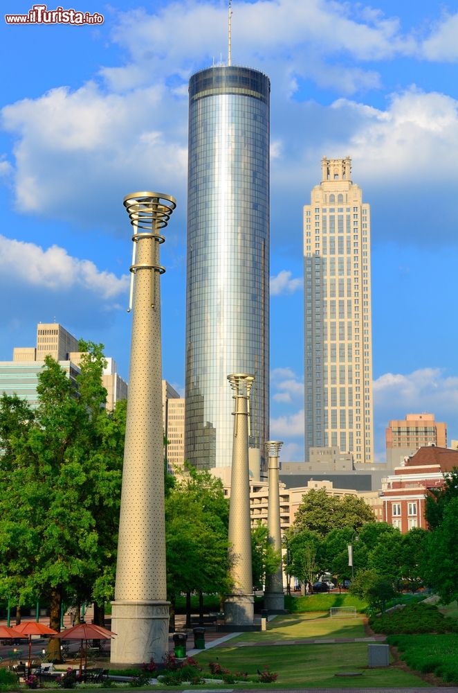 Immagine Una suggestiva skyline della città di Atlanta, capitale dello stato della Georgia (USA).