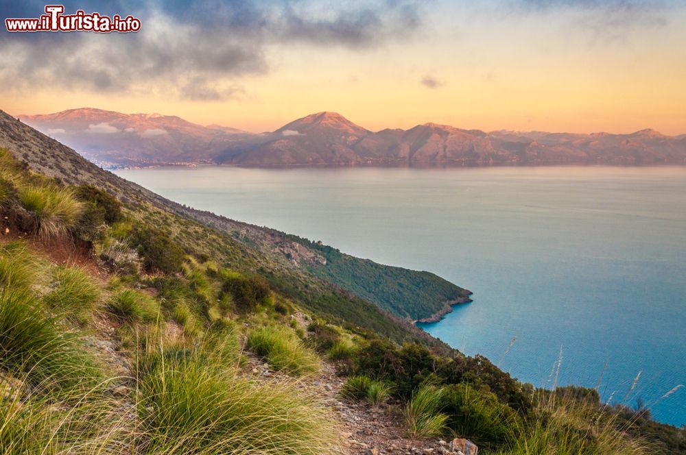 Immagine Una suggestiva veduta della costa nei pressi di Sapri (Salerno), Campania.