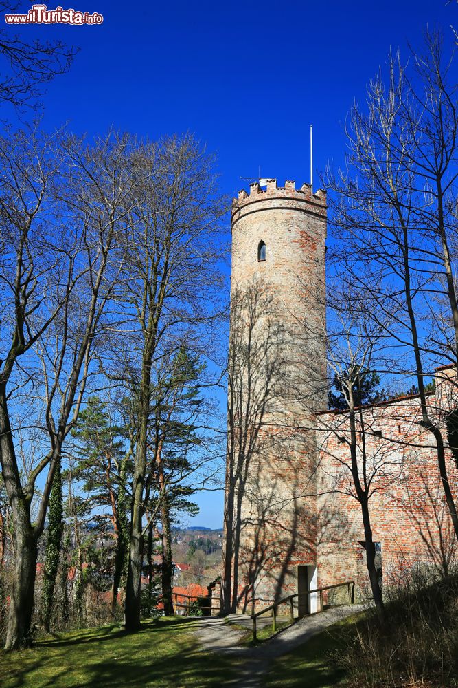 Immagine Una torre antica nel centro di Landsberg am Lech, Baviera, Germania.