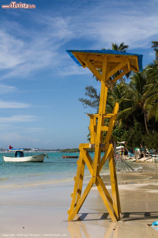 Immagine Una torretta dei guardiaspiaggia a Boca Chica, Repubblica Dominicana - © Valeriya Pavlova / Shutterstock.com