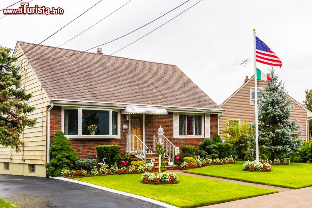 Immagine Una tradizionale case americana in New Jersey, Stati Uniti d'America.