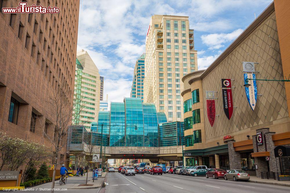 Immagine Una veduta del centro di Indianapolis, Indiana (USA). Venne fondata nel 1821 come sede del nuovo governo dello stato americano - © f11photo / Shutterstock.com