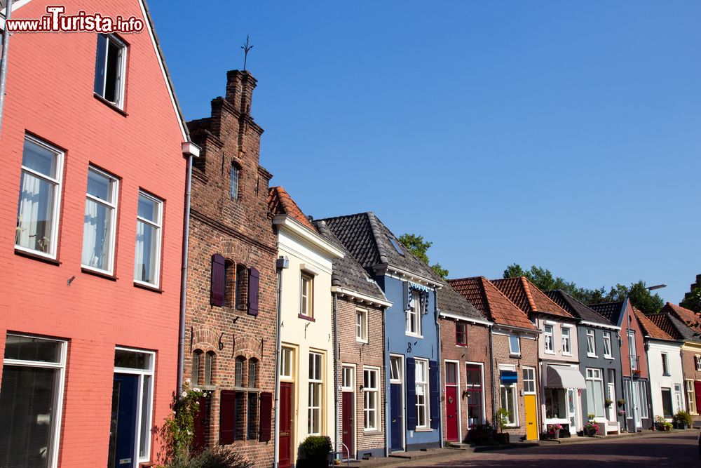 Immagine Una via con edifici dalle facciate variopinte nel centro di Doesburg, Olanda.
