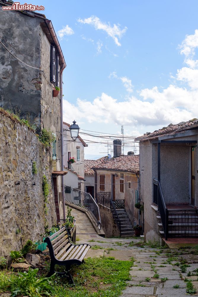 Immagine Una via del borgo di Scansano in Maremma, provincia di Grosseto (Toscana).