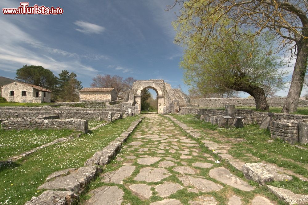 Immagine Una via romana tra le rovine di Saepinum in Molise