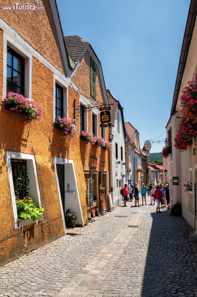 Immagine Una viuzza nel centro storico della medievale Durnstein nella valle di Wachau, Austria - © Karl Allen Lugmayer / Shutterstock.com